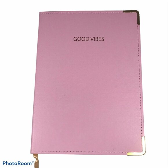 Pink Light Design “Good Vibes” Hard Cover Journal 8" x 6" 100 Sheets - Picture 1 of 5